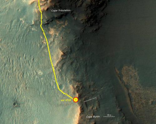 Марсианский ровер Opportunity начинает изучение Долины Настойчивости Марсианский ровер Opportunity начинает изучение Долины Настойчивости