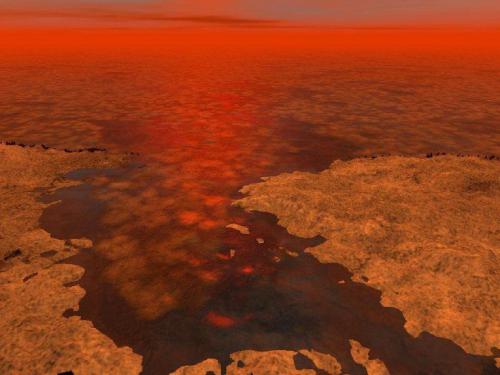 Углеводородные моря Титана оказались «переполнены» сложной органикой Углеводородные моря Титана оказались «переполнены» сложной органикой